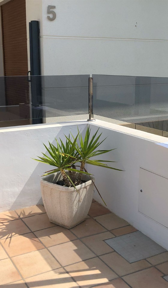 Balaustrada de cristal reformas en la Costa Blanca